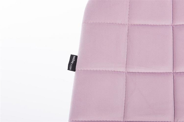 HR590CROSS Halványlila modern velúr szék arany lábbal