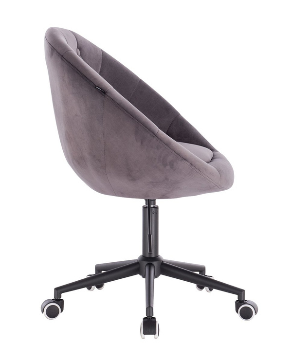 HR8516K Grafit modern velúr szék fekete lábbal