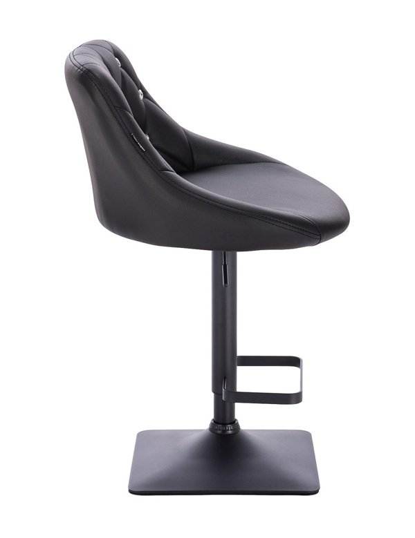 SZÉK HC931KW Fekete modern műbőr szék fekete lábbal